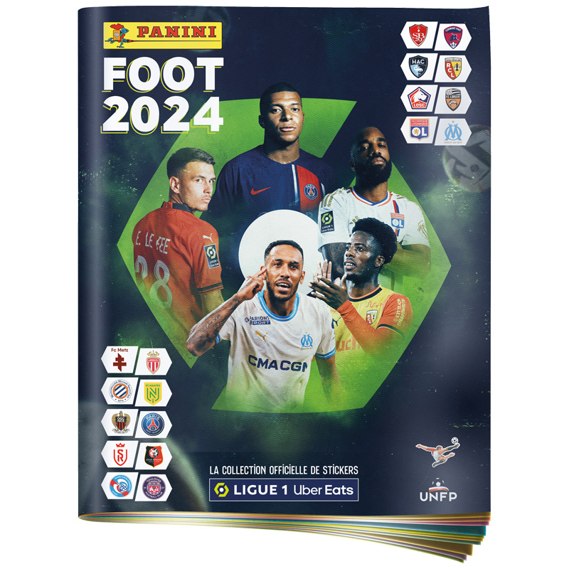 Panini Foot 2024 Ligue 1 Uber Eats Stickers Album 4 Pochettes